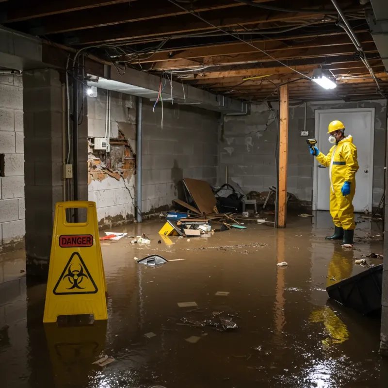Flooded Basement Electrical Hazard in Culberson County, TX Property