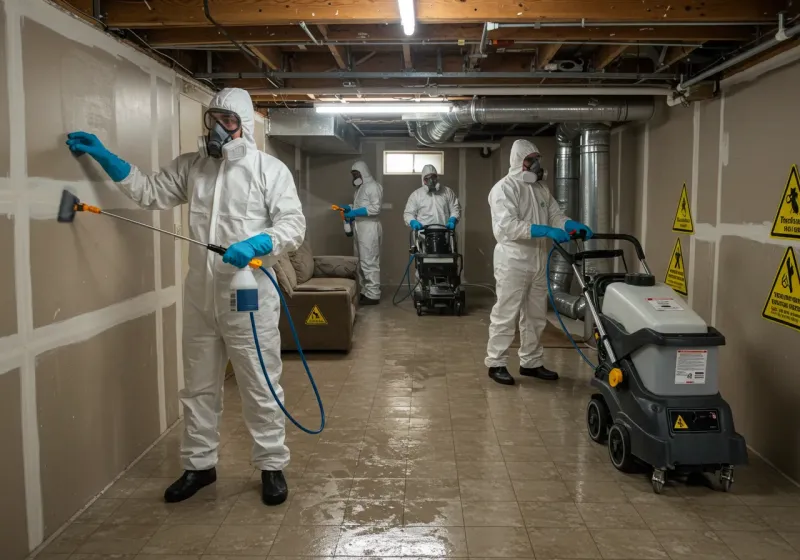 Basement Moisture Removal and Structural Drying process in Culberson County, TX